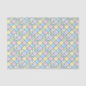 Sweet Baby Boy Squares Seidenpapier (Vorderseite)