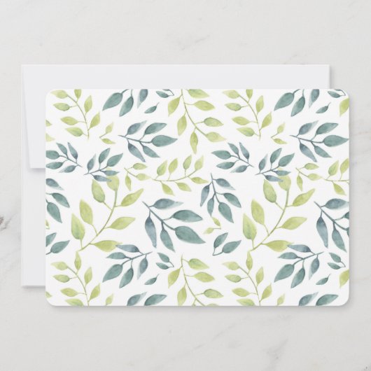 Sweet baby boysafari Dschungeltiere Baby Dusche Einladung (Rückseite)