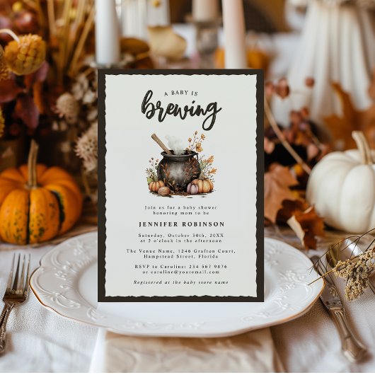 Sweet Baby braut Halloween-Kinderdusche Einladung