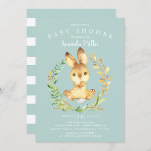 Sweet Baby Bunny Baby Dusche Einladung