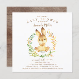 Sweet Baby Bunny Baby Dusche Einladung