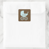 Sweet Baby Carriage Quadratischer Aufkleber (Tasche)