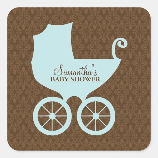 Sweet Baby Carriage Quadratischer Aufkleber (Vorderseite)