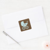 Sweet Baby Carriage Quadratischer Aufkleber (Umschlag)