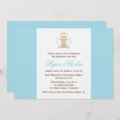 Sweet Baby Christening Einladung (Vorne/Hinten)