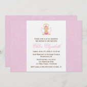 Sweet Baby Christening Einladung (Vorne/Hinten)