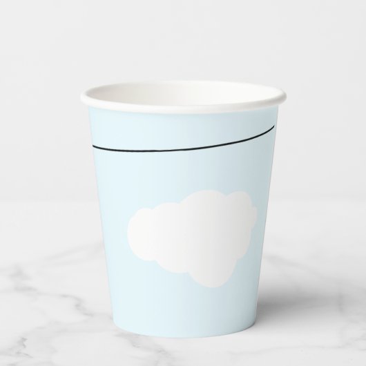 Sweet Baby Clothesline Gender Neutral Baby Dusche Pappbecher (Rückseite)