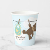 Sweet Baby Clothesline Gender Neutral Baby Dusche Pappbecher (Vorderseite)