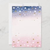 Sweet Baby Cloud Stars Baby Dusche Einladung (Rückseite)