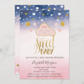 Sweet Baby Cloud Stars Baby Dusche Einladung (Vorne/Hinten)