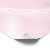 Sweet Baby Deh mit Blume Crown | Rosa Kinderzimmer Fotodruck (Ecke)