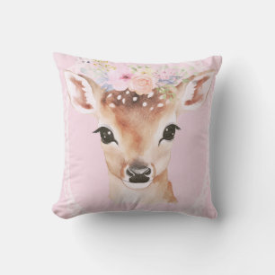 Sweet Baby Deh mit Blume Crown Rosa Kinderzimmer Kissen