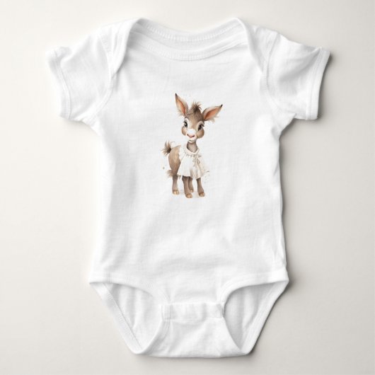 Sweet Baby Donkey mit Kleid Baby Strampler (Vorderseite)