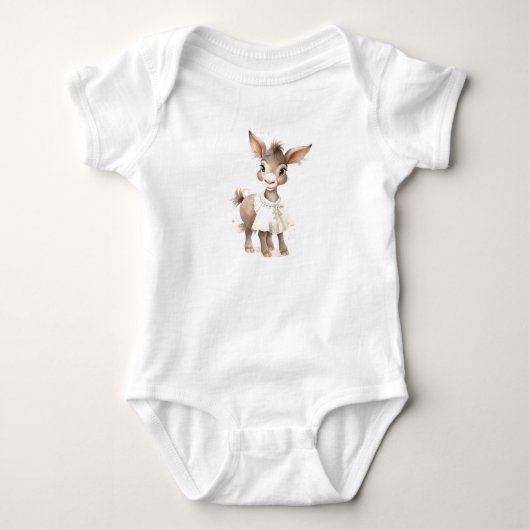 Sweet Baby Donkey mit Kleid Strampler (Vorderseite)