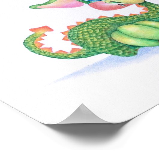 Sweet Baby Dragon Poster (Ecke)