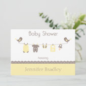 Sweet Baby Dusche Einladung (Stehend Vorderseite)