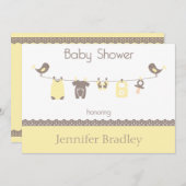 Sweet Baby Dusche Einladung (Vorne/Hinten)