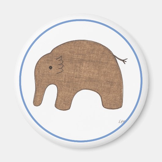 Sweet Baby Elephant Art Magnet-Erin Brie Art Magne Magnet (Vorne)