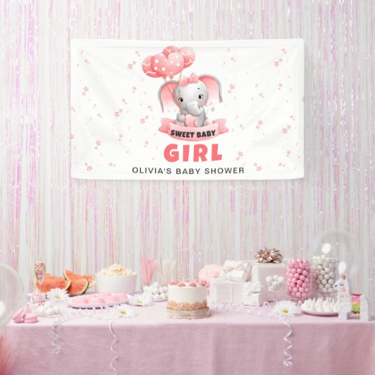 Sweet Baby Elephant Baby Dusche Banner (Party)