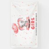 Sweet Baby Elephant Baby Dusche Banner (Vertikal)