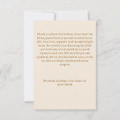 Sweet Baby Elephant Baby Dusche Danke Karte (Rückseite)