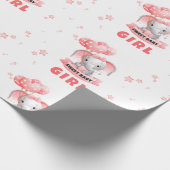 Sweet Baby Elephant Baby Dusche Geschenkpapier (Ecke)