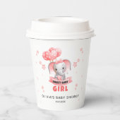 Sweet Baby Elephant Baby Dusche Pappbecher (Rückseite)