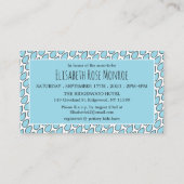 Sweet Baby Elephant, Baby Shower Ticket Einladung (Rückseite)