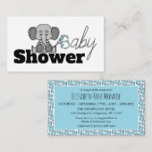 Sweet Baby Elephant, Baby Shower Ticket Einladung (Vorne/Hinten)