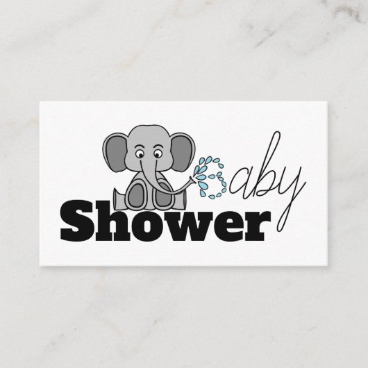 Sweet Baby Elephant, Baby Shower Ticket Einladung (Vorderseite)