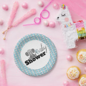 Sweet Baby Elephant, Babydusche Pappteller (Party)