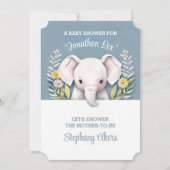 Sweet Baby Elephant Einladung (Vorderseite)