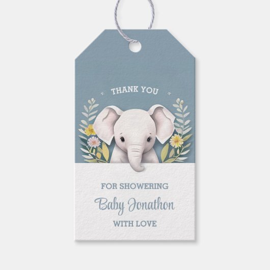 Sweet Baby Elephant Geschenkanhänger (Vorderseite)