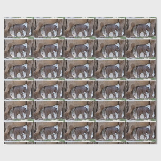 Sweet Baby Elephant Geschenkpapier (Flach)