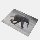Sweet Baby Elephant Kibali Fußmatte (Schrägansicht)