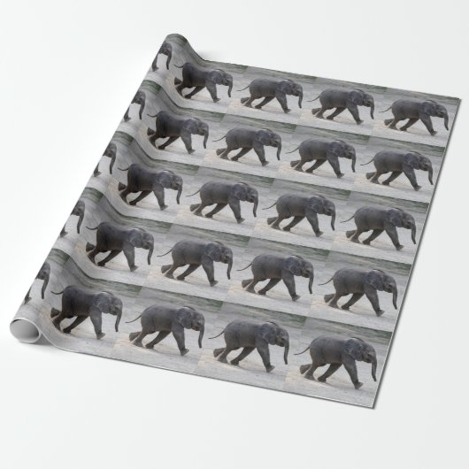 Sweet Baby Elephant Kibali Geschenkpapier (Ungerollt)