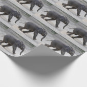 Sweet Baby Elephant Kibali Geschenkpapier (Ecke)