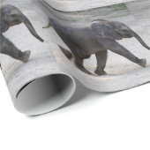 Sweet Baby Elephant Kibali Geschenkpapier (Rolleneckpunkt)