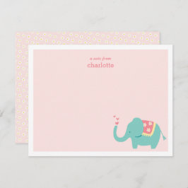 Sweet Baby Elephant Note Card Mitteilungskarte
