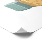 Sweet Baby Elephant Wall Art - Kinderzimmer Poster (Ecke)