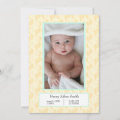 Sweet Baby Footprints Moon Stars Ankündigung (Vorderseite)