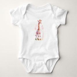 Sweet Baby Giraffe, Zoo Animal Baby Strampler