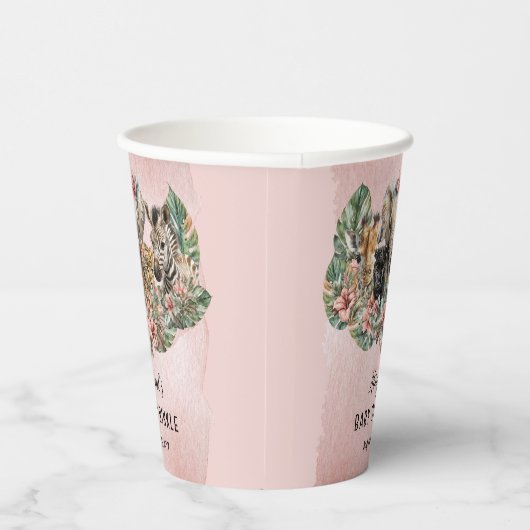 Sweet Baby Girals Tropical Safari Sprinkle Pappbecher (Rechts)