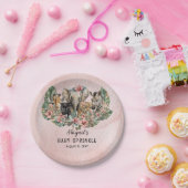 Sweet Baby Girals Tropical Safari Sprinkle Pappteller (Party)