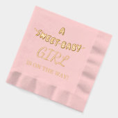 Sweet Baby Girl Baby Dusche Servietten Mit Folie (Links)