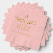 Sweet Baby Girl Baby Dusche Servietten Mit Folie (Insitu (Gestapelt))