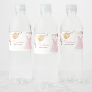 Sweet Baby Girl Boho Kleidung Babydusche Wasserflaschenetikett