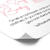 Sweet Baby Girl Boho Kleidung Sage kein Baby Poster (Ecke)