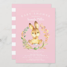 Sweet Baby Girl Bunny Baby Dusche