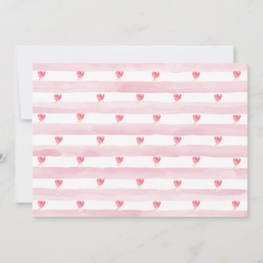 Sweet Baby Girl Bunny Baby Dusche Einladung (Rückseite)